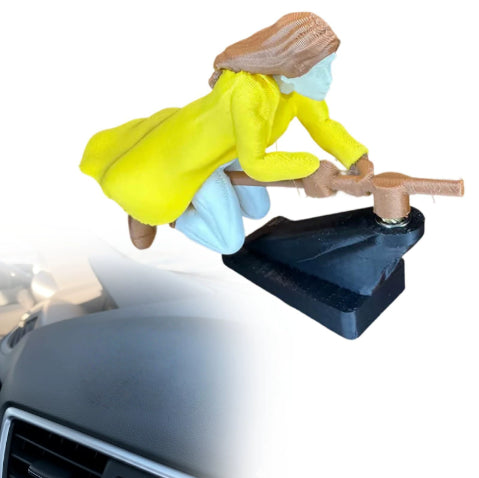 Drift Turn Wizard Broomstick Decor