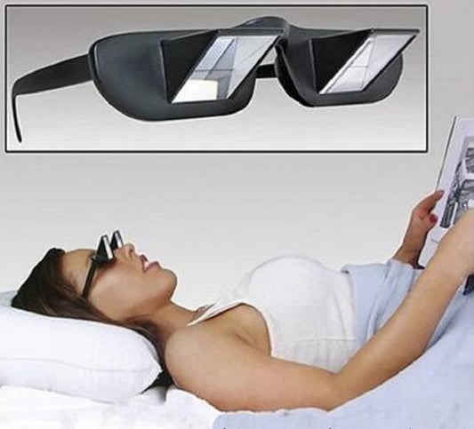 Lazy Periscope Horizontal Reading TV Sit View Glasses On Bed