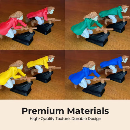 Drift Turn Wizard Broomstick Decor