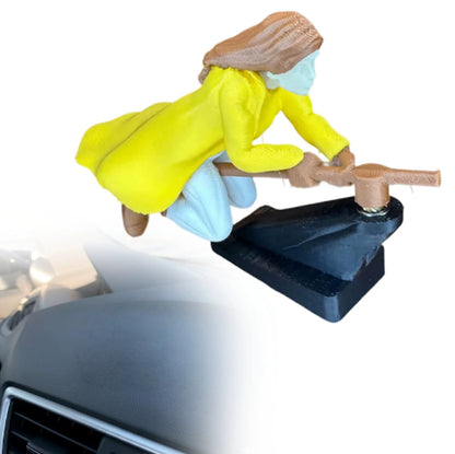 Drift Turn Wizard Broomstick Decor