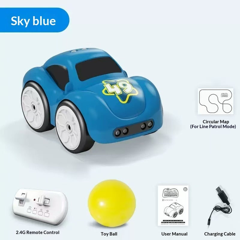 Inductive Obstacle-Avoidance Smart Remote-Controlled Toy Car For Kids