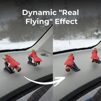 Drift Turn Wizard Broomstick Decor