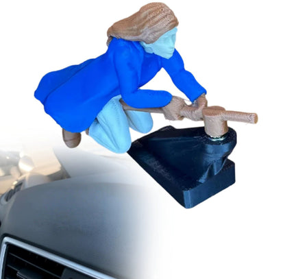 Drift Turn Wizard Broomstick Decor