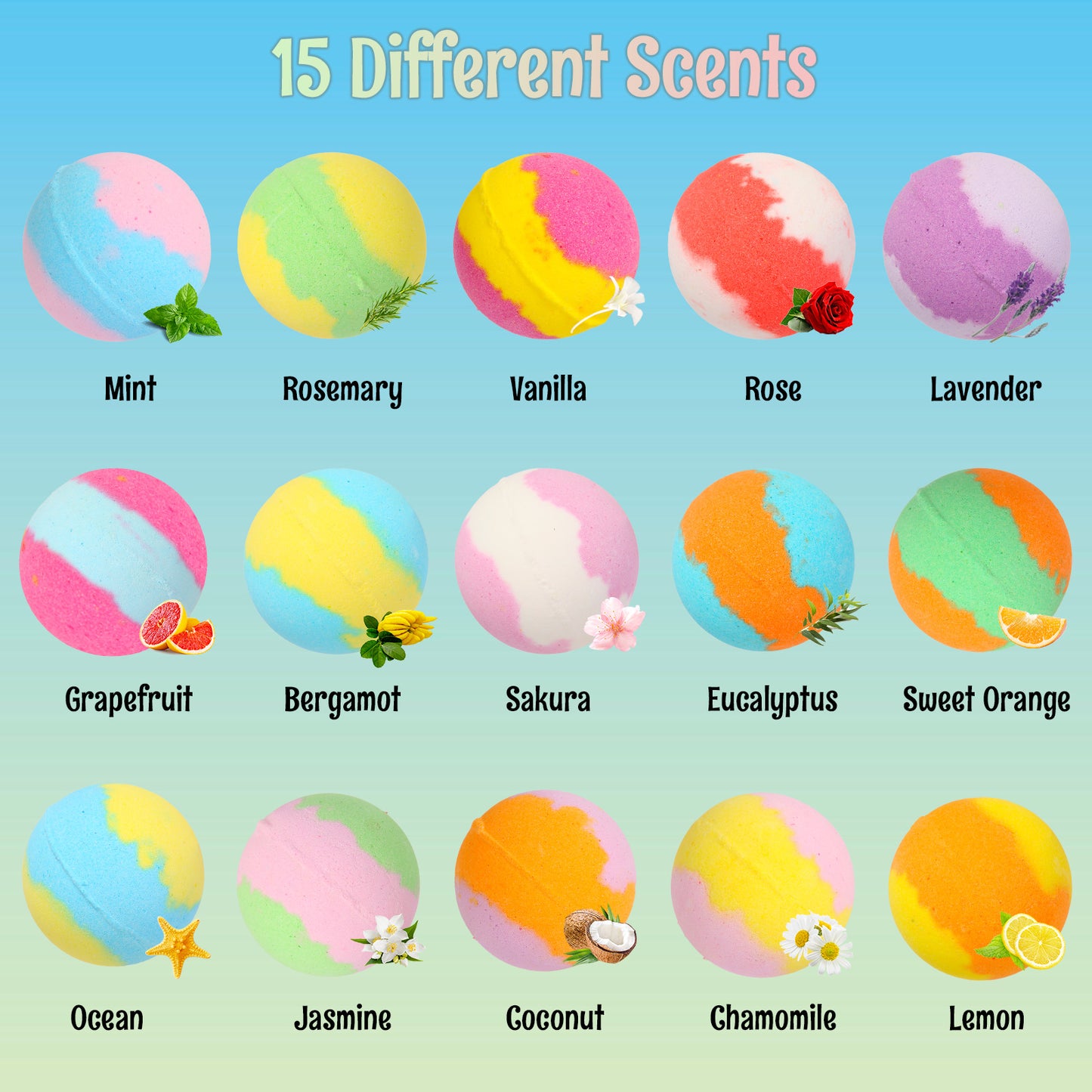 Childrens Salt Balls Plant Essential Oil Body Fragrance Bath Bombs